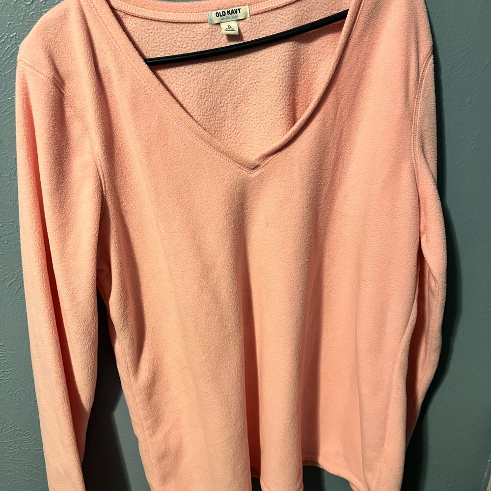 Fleece in blush pink